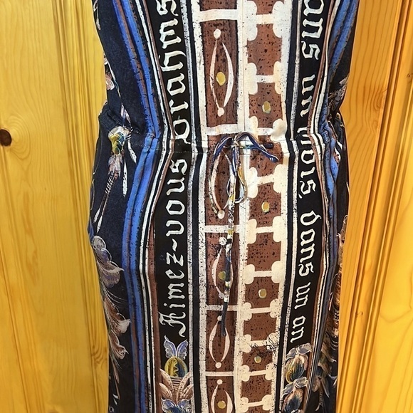 Rochas Silk Midi Short Sleeve Dress Sz-44/8 - Picture 7 of 14